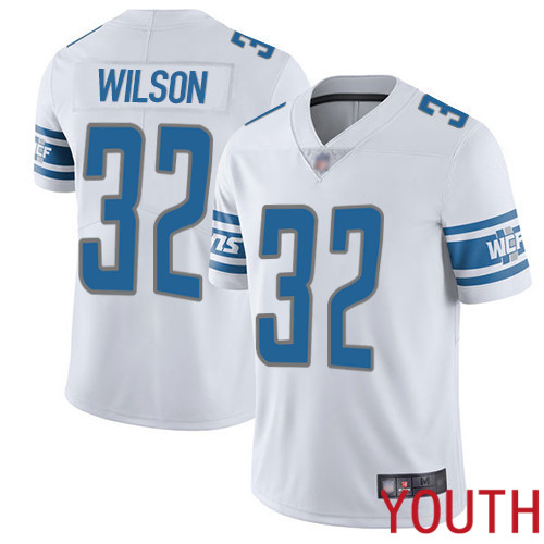 Detroit Lions Limited White Youth Tavon Wilson Road Jersey NFL Football 32 Vapor Untouchable